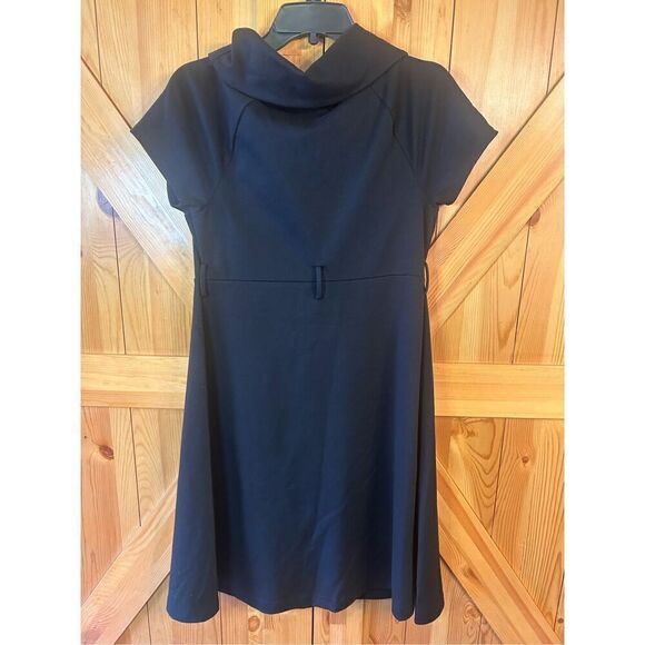 Gap Maternity Small Black Dress Cowl Neck Short Sleeve Nwt (4202) - Picture 4 of 4
